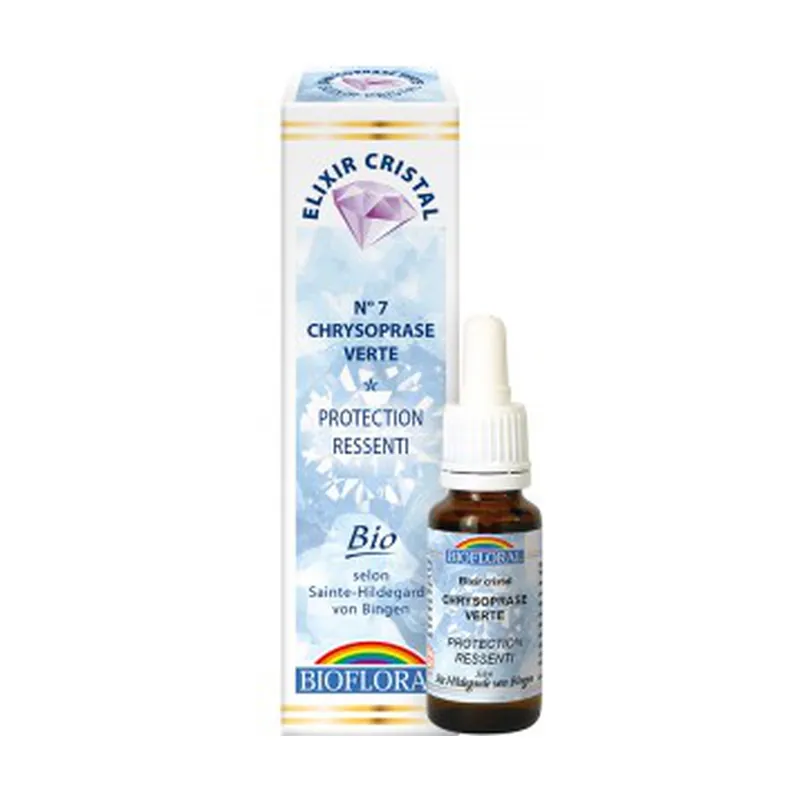 Chrysoprase Green, Protection, Organic Felt 20 ml of floral elixir Elixir Cristal Sale