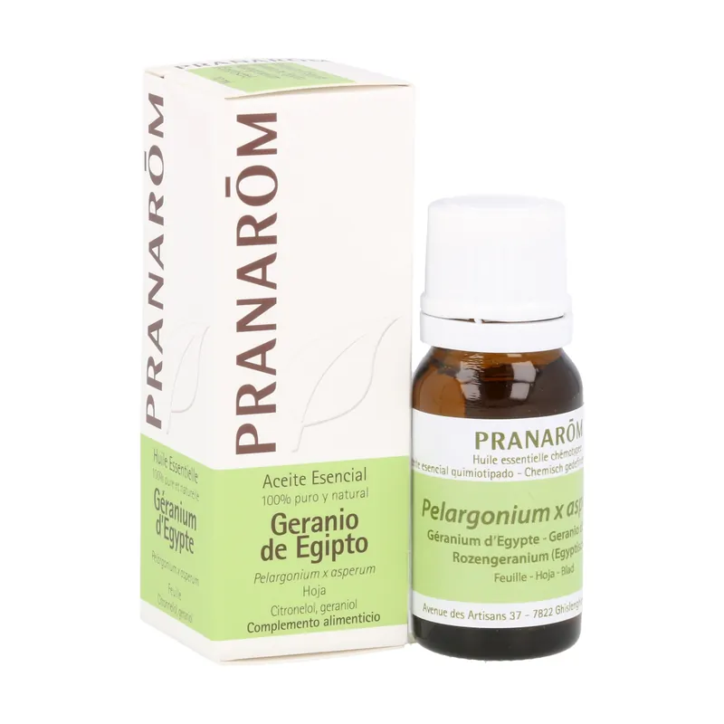 Place Order Egyptian Geranium Essential Oil 10 ml of essential oil Pranarom