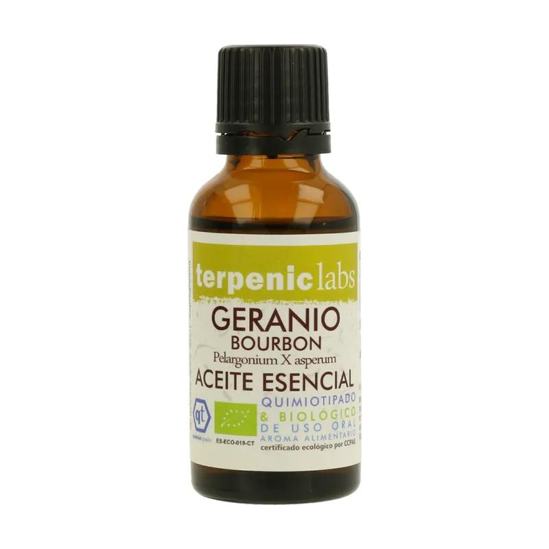 Organic bourbon geranium essential oil 30 ml of essential oil Terpenic Deal