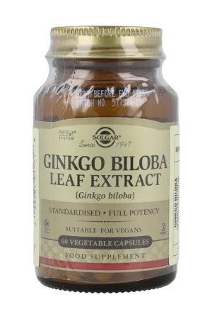 Ginkgo Biloba 60 vegetable capsules Solgar Seasonal Sale