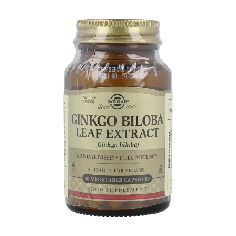 Ginkgo Biloba 60 vegetable capsules Solgar Seasonal Sale