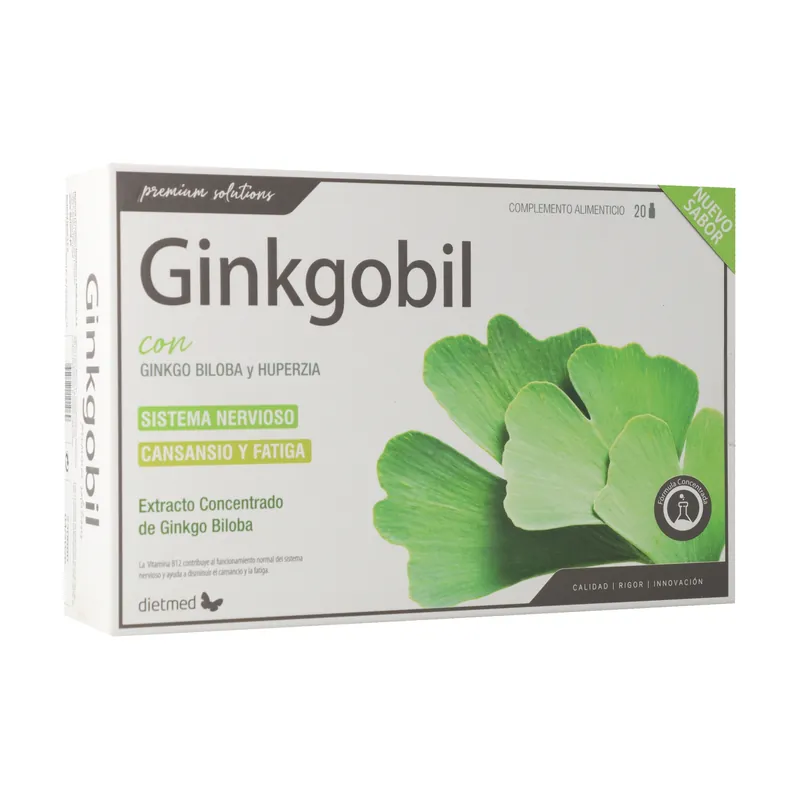 Must Have Ginkgobil with ginkgo biloba and huperzia 20 ampoules of 15ml Dietmed