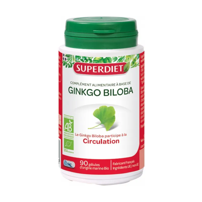 Professional Grade Ginkgo biloba 90 softgels Superdiet