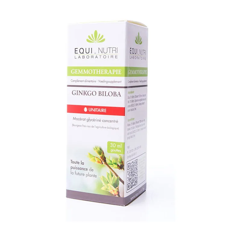 Organic ginkgo biloba 30 ml Equi-nutri Brand New