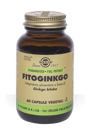 Fitoginkgo 60 capsules Solgar Trusted Brand