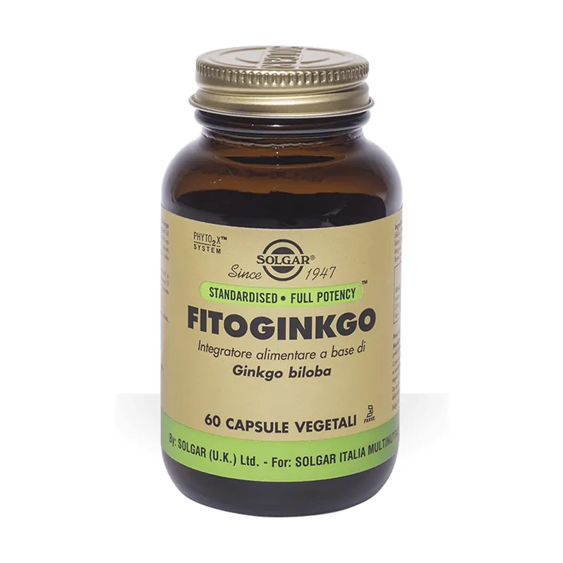 Fitoginkgo 60 capsules Solgar Trusted Brand