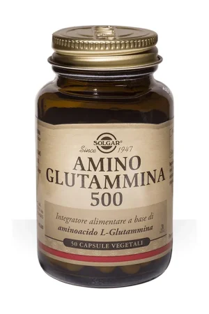 Amino glutamine 500 50 capsules Solgar Fresh Stock