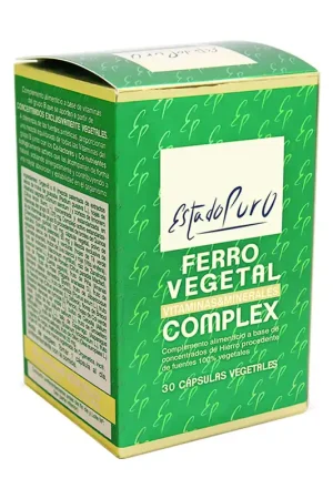 Ferro vegetable complex 30 vegetable capsules of 688mg Estado Puro Cheap