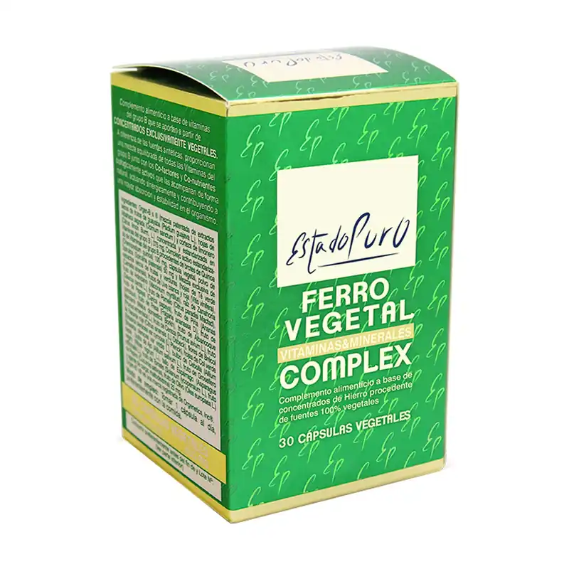 Ferro vegetable complex 30 vegetable capsules of 688mg Estado Puro Cheap