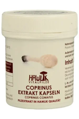 Top Rated Pure Coprinus Extract 60 capsules Hawlik