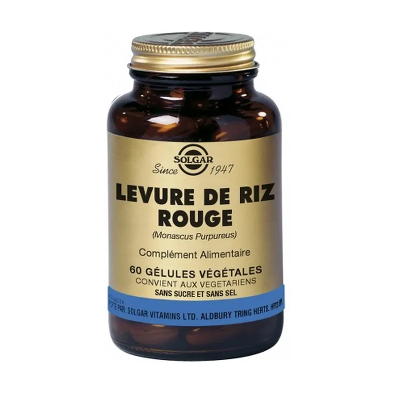 Hassle-Free Returns Red Rice Yeast 60 capsules of 600mg Solgar