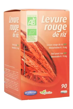 Price Cut Organic Red Rice Yeast 90 capsules Orthonat