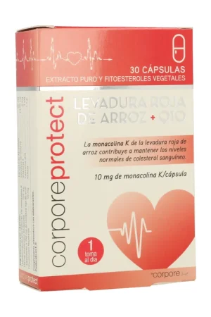 Red Rice Yeast and Q10 30 capsules of 550mg Corpore Protect Today Only