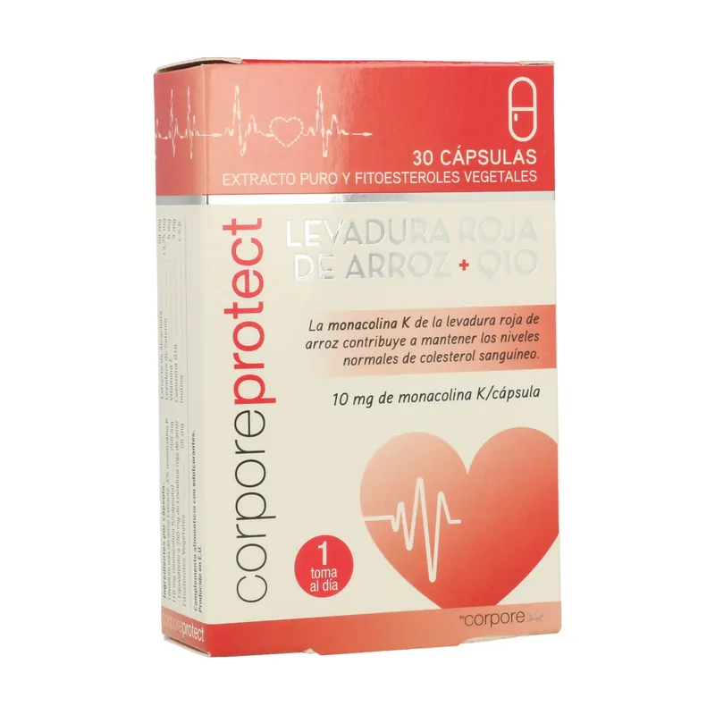 Red Rice Yeast and Q10 30 capsules of 550mg Corpore Protect Today Only
