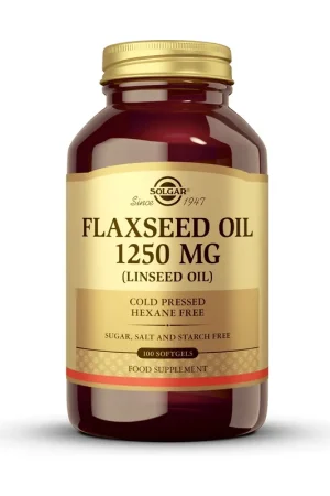 Special Offer Linseed oil 100 softgels of 1250mg (1250mg) Solgar