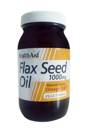 Authentic Flax Seed Oil Flaxseed Oil 60 capsules of 1000mg Health Aid