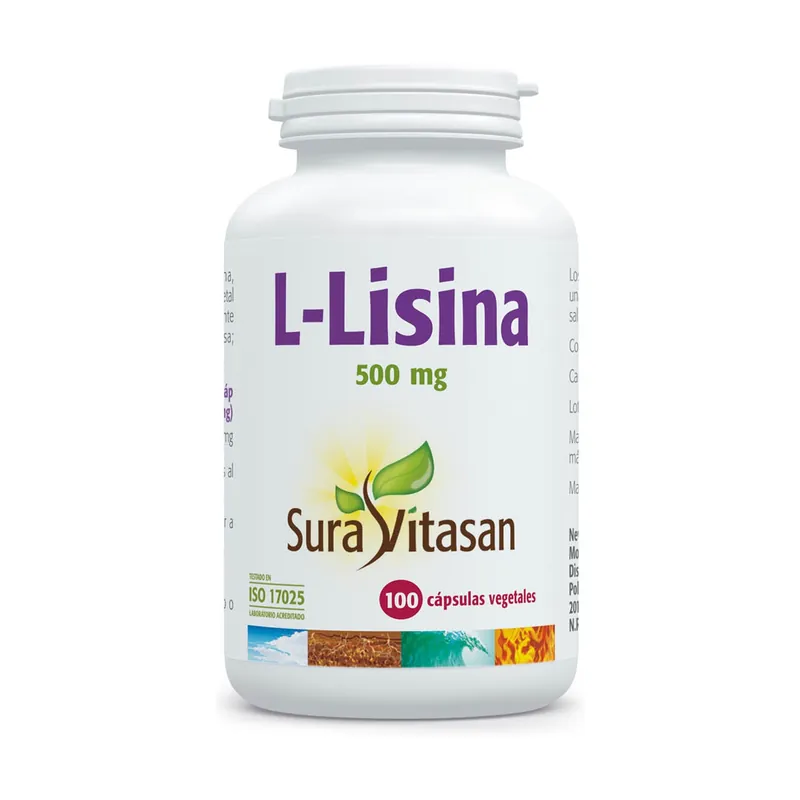 L-Lysine 100 capsules of 500mg Sura Vitasan Must Have