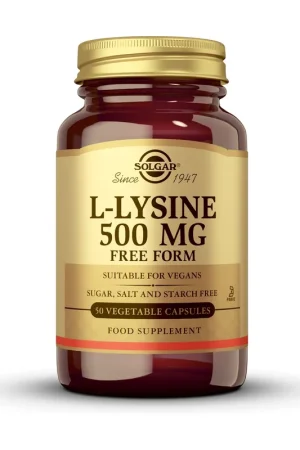 Final Sale L-Lysine 50 vegetable capsules of 500mg Solgar