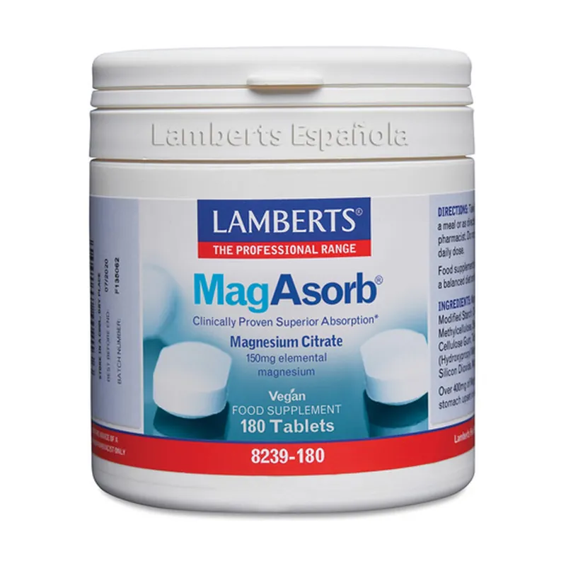 Same Day Shipping MagAsorb 180 tablets of 150mg Lamberts