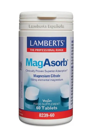 Time-Limited MagAsorb 60 tablets of 150mg Lamberts