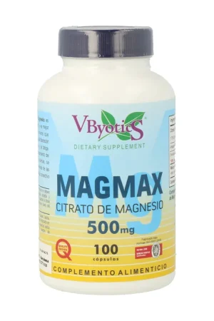 Top Rated Magmax Magnesium Citrate 100 capsules of 500mg Vbyotics