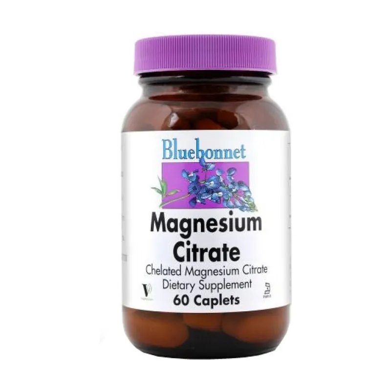 Magnesium citrate 60 tablets of 400mg Bluebonnet Same Day Shipping