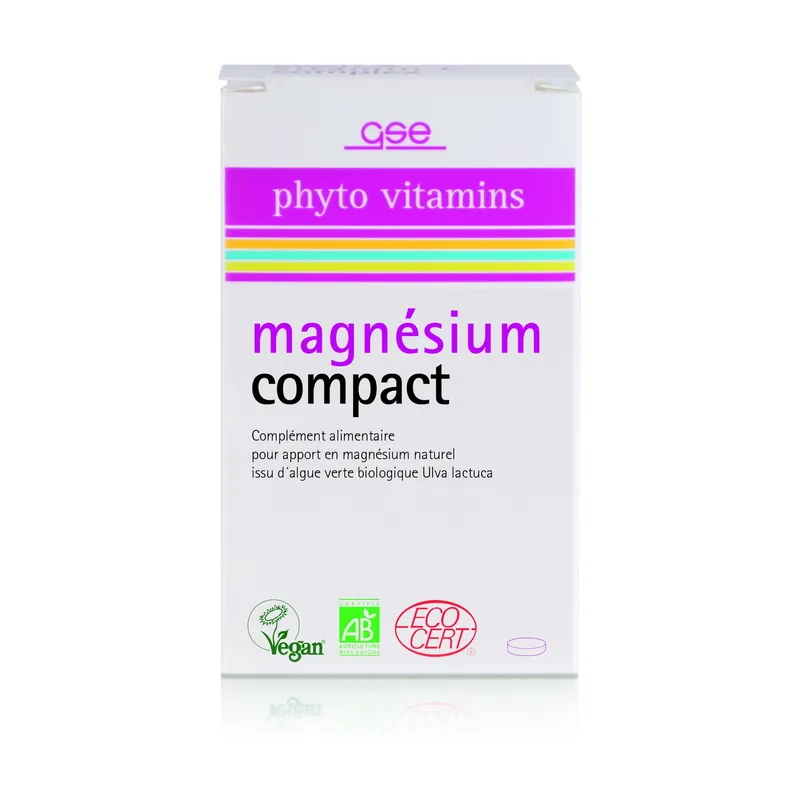 ORGANIC compact magnesium 60 tablets GSE Next Day Delivery