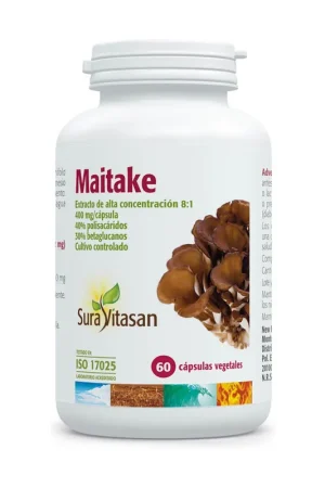 Maitake 60 vegetable capsules of 400mg Sura Vitasan Secure Checkout