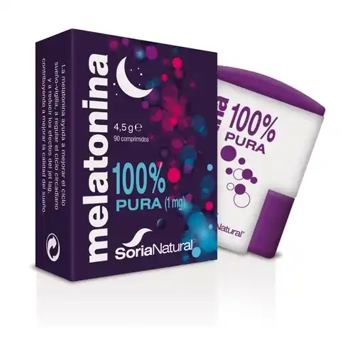 Melatonin 90 tablets of 1mg Soria Natural Professional Grade