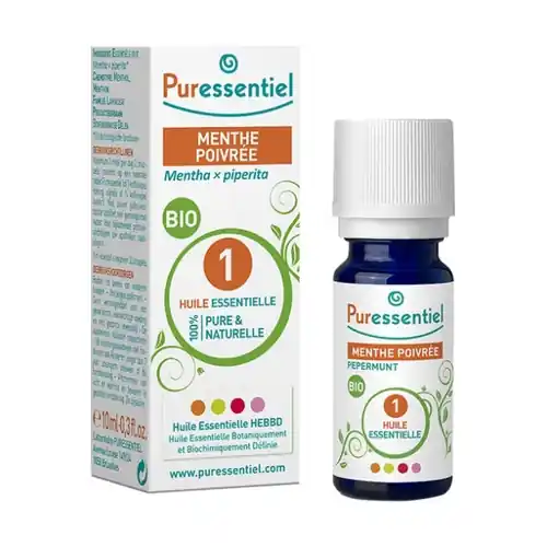 Organic peppermint essential oil 10 ml of essential oil Puressentiel Top Pick