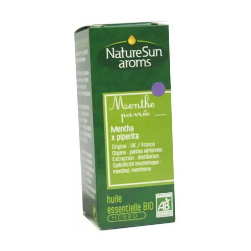Organic peppermint essential oil 10 ml of essential oil Naturesun‘Arôms Grab Now