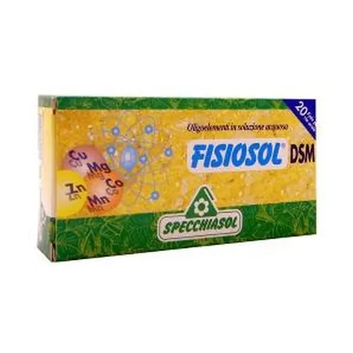 In Demand Fisiosol DSM (Cu-Mg-Co-Mn-Zn) 20 ampoules Specchiasol