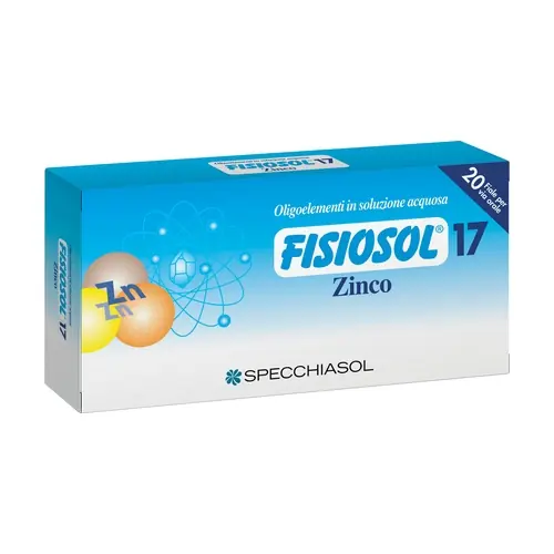 Fisiosol 17 Zinco 20 ampoules Specchiasol Markdown