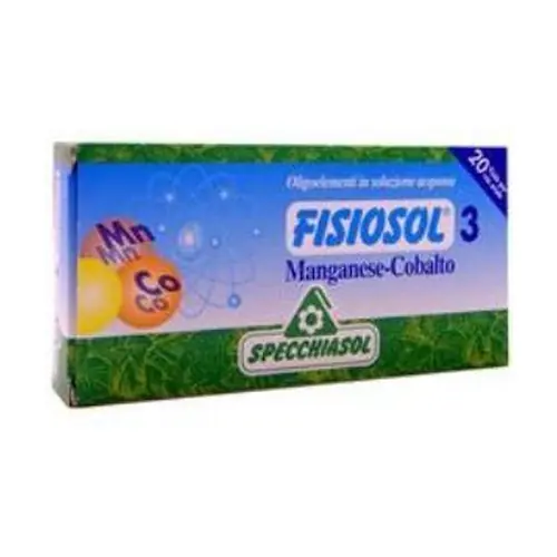 New Arrival Physiosol 3 Manganese-Cobalt 20 ampoules Specchiasol