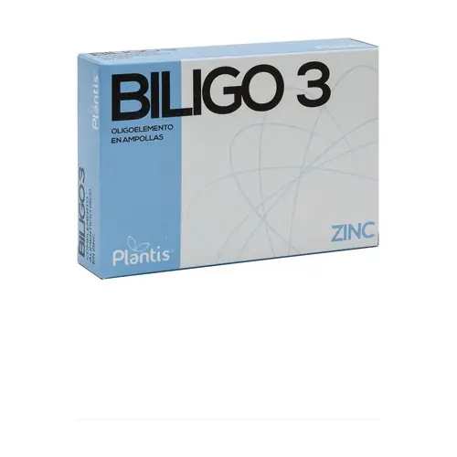Luxury Biligo 3 (Zinc) - Trace Element 20 ampoules of 2ml Plantis