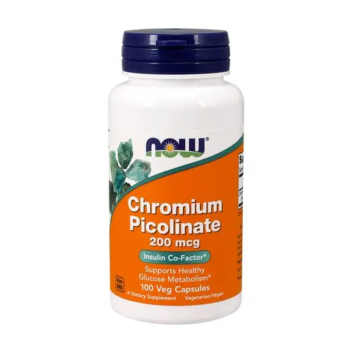 Shop Now Chromium Picolinate 200mcg 100 capsules NOW Foods