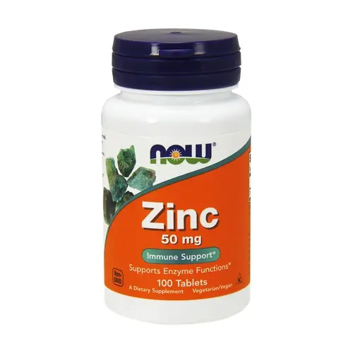 Bargain Zinc 50mg 100 tablets NOW Foods