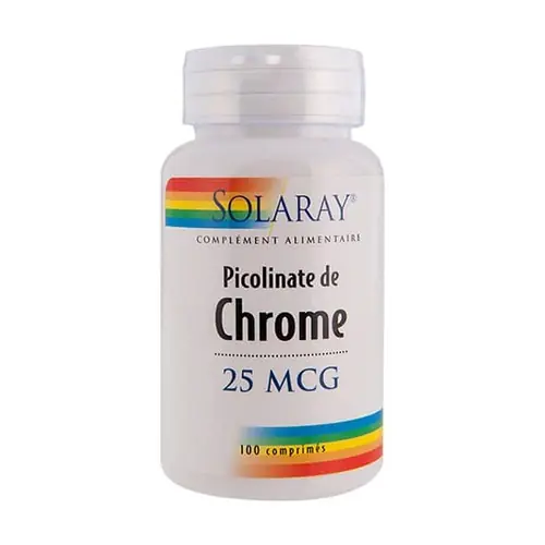 Buy Today Chromium Picolinate 100 tablets Solaray