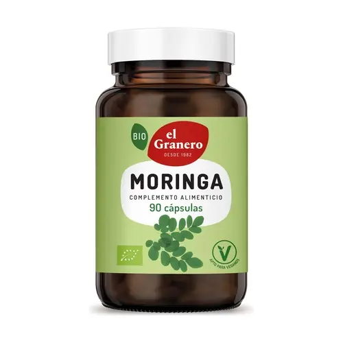 High Quality Moringa Bio 90 capsules of 400mg El Granero Integral