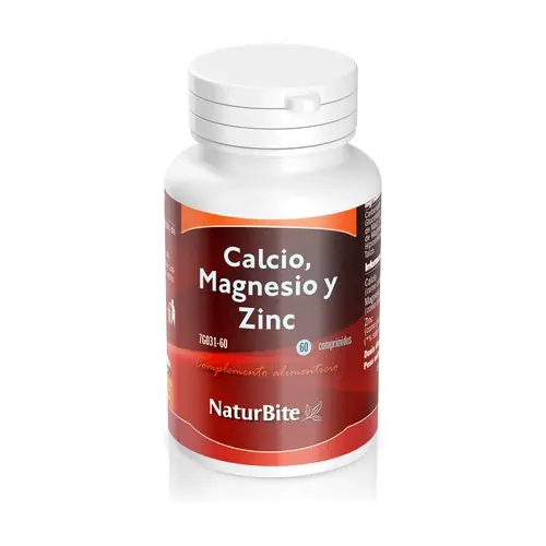 Calcium Magnesium and Zinc 60 tablets Naturbite In Demand