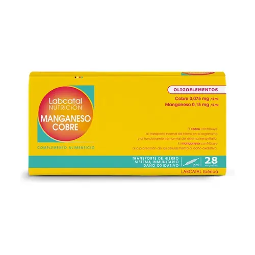 Labcatal 12 (Manganese-Copper) 28 ampoules Labcatal Time-Limited