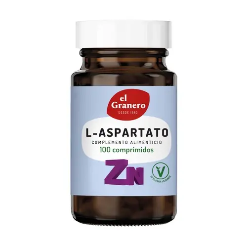 Top Rated Zinc Aspartate 100 tablets El Granero Integral