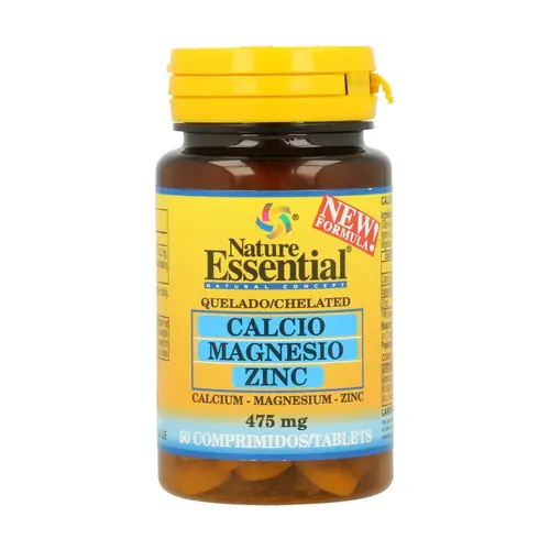 Calcium + Magnesium + Zinc 50 tablets of 475mg Nature Essential Seasonal Sale