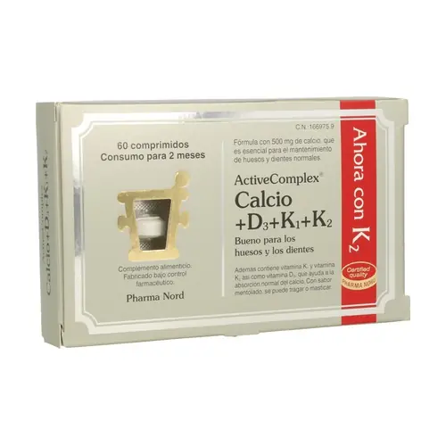ActiveComplex® Calcium + D3 + K1 + K2 60 tablets Pharma Nord Fast Shipping