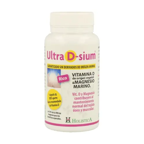 In Demand Ultra D-Sium Vitamin D + Magnesium 60 softgels Holistica