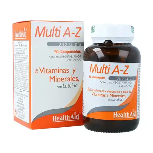 Multi AZ - vitamins and minerals with lutein 90 tablets Health Aid Last Chance