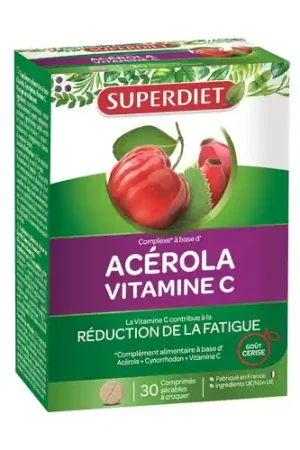 Acerola Vitamin C 30 tablets Superdiet Buy Today