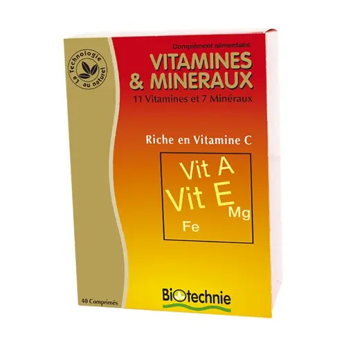 Vitamins & minerals 40 softgels Biotechnie Markdown