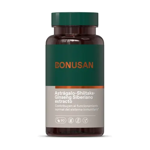 Secure Checkout Astragalo Extract - Shiitake - Siberian Ginseng 90 capsules Bonusan
