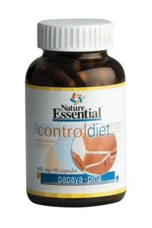 Super Sale ControlDiet with Papaya and Pineapple (Not available) 90 capsules of 400mg Nature Essential